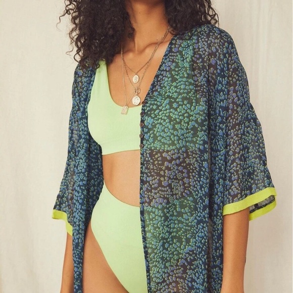 FREE PEOPLE SLEEPIN IN PRINTED SLEEP SHIRT XS NWT - Picture 1 of 6